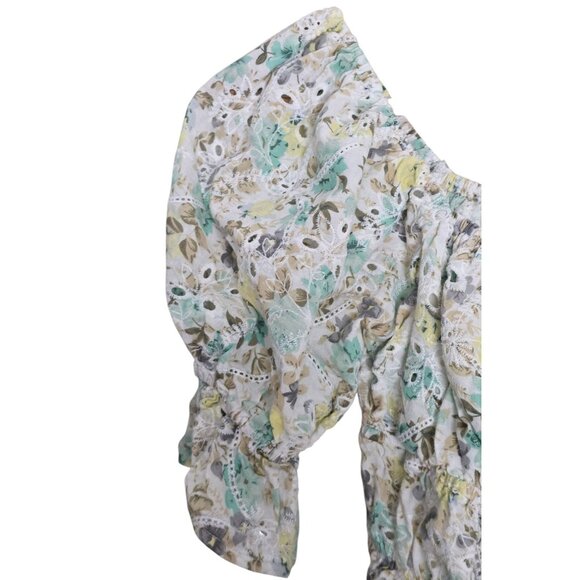 Women's - MINKPINK Irwin Eyelet Floral Top, Size Small - Picture 4 of 7